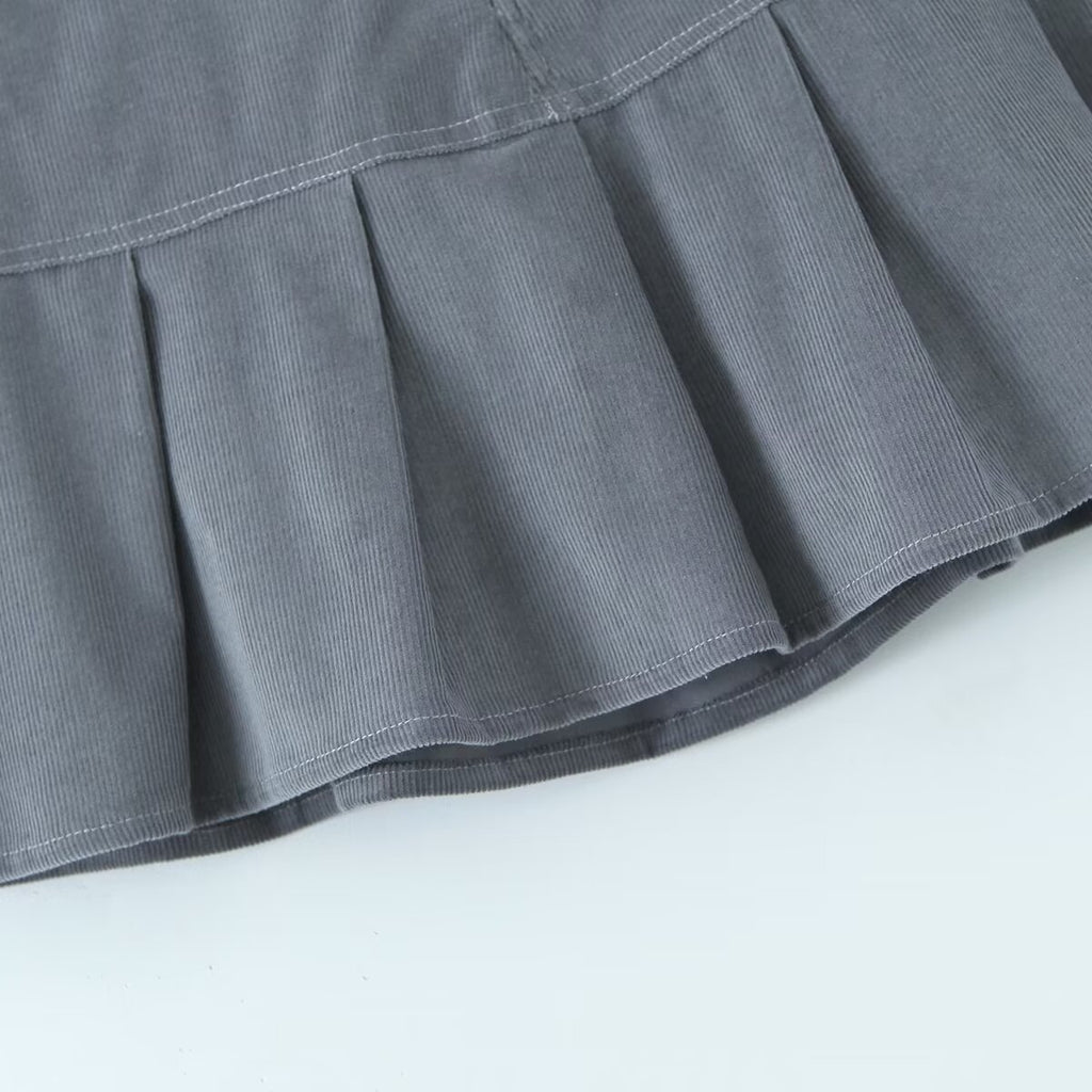 Corduroy For Summer Anti Exposure High Waist Sheath A Skirt