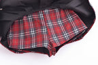 Women's Pleated French Plaid Shorts