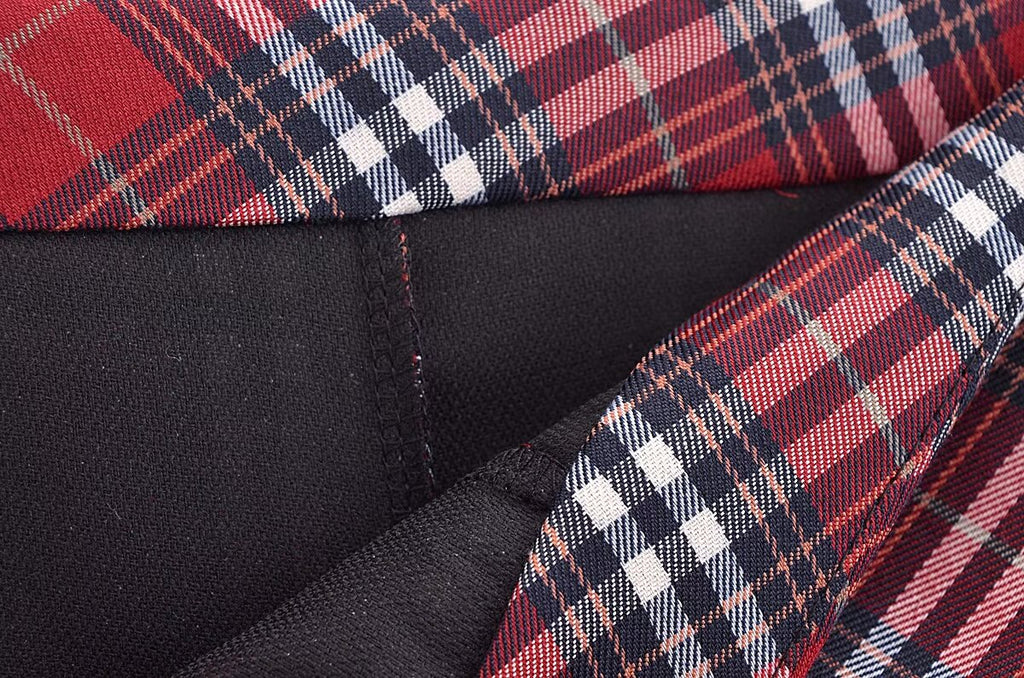 Women's Pleated French Plaid Shorts