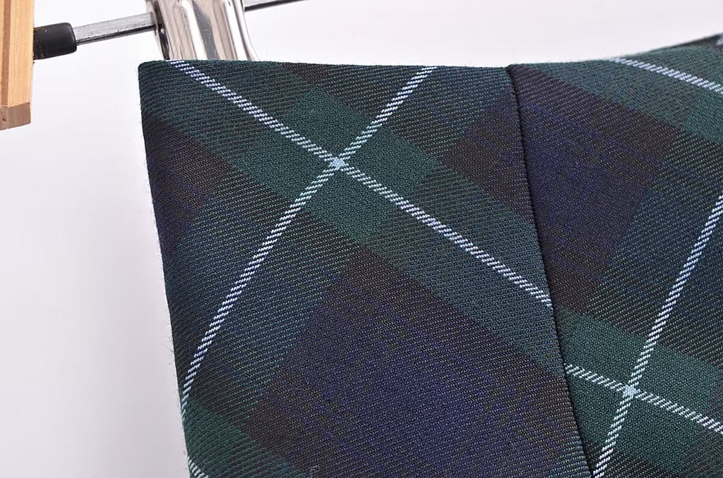 Women's French Plaid High-Waisted Skirt