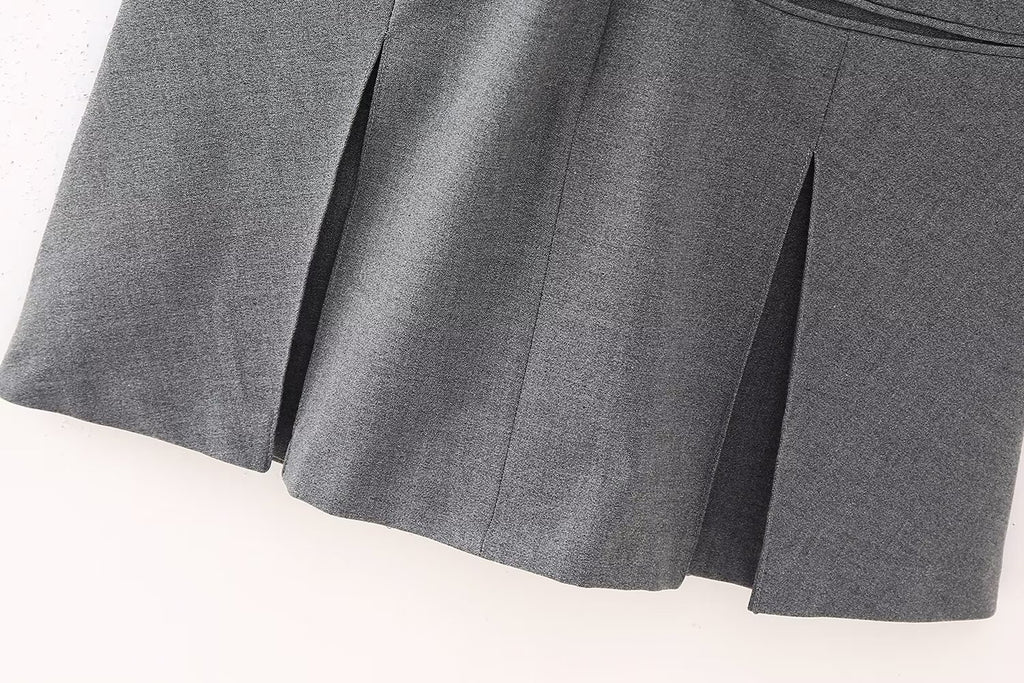 Women's Polo Collar Short Sleeved Summer Waist Dress