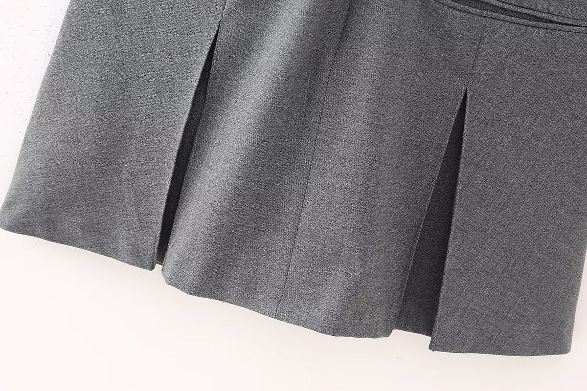 Women's Polo Collar Short Sleeved Summer Waist Dress