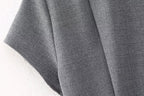 Women's Polo Collar Short Sleeved Summer Waist Dress