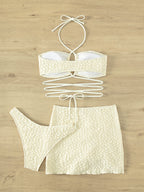 Three Halter Bikini Swimwear