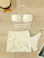 Three Halter Bikini Swimwear