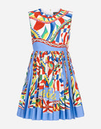 Floral Sleeveless A-Line Mini Dress