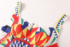Women's 's Printed Strapless Skirt Set
