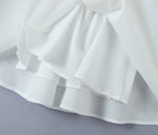 Women's Spring Square-Neck Puff-Sleeve Mini Dress