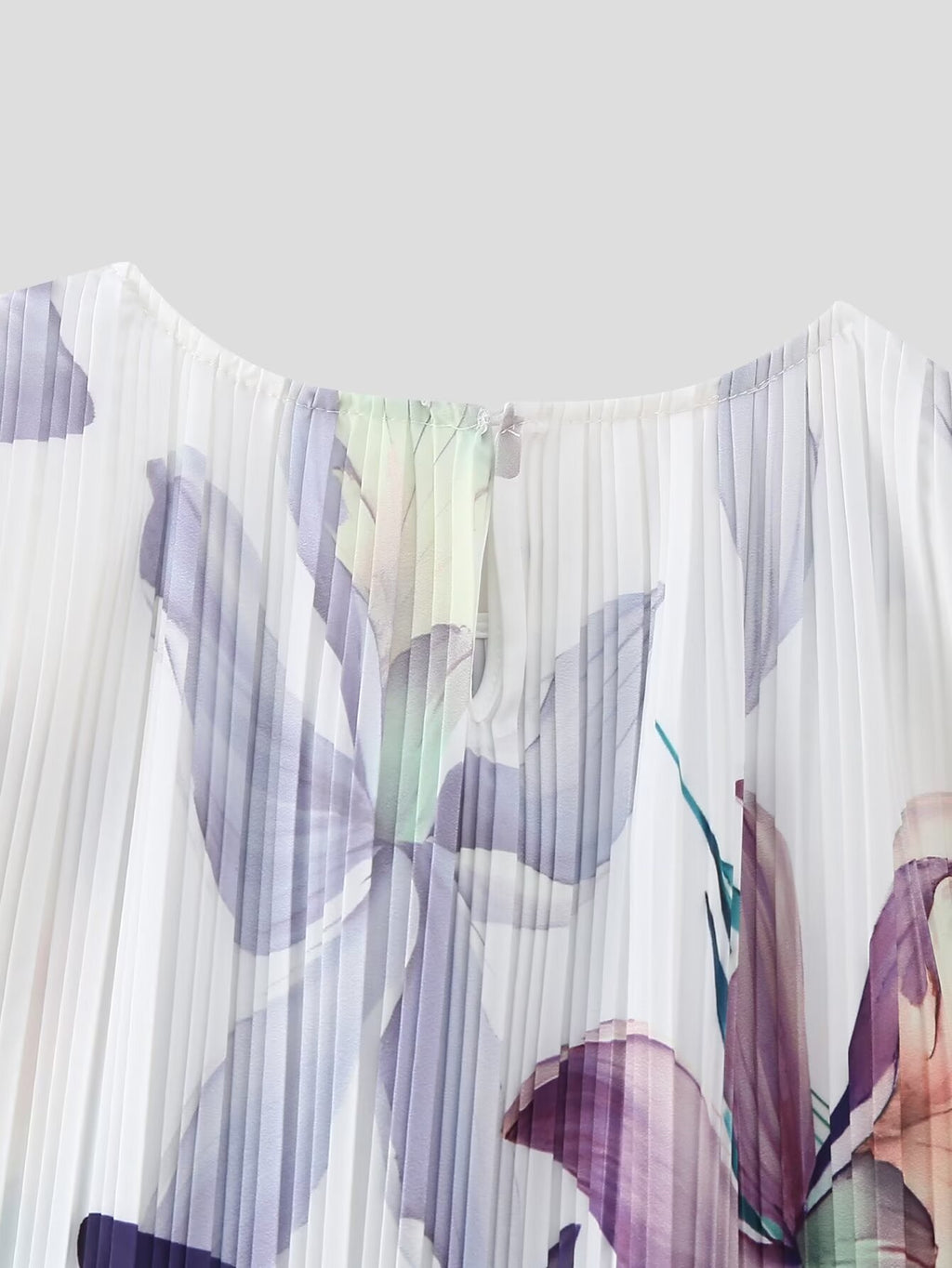 Women's Winter Casual Pleated Printed Sleeveless Dress