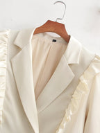 Winter Women Clothing Loose Casual Ruffled Dress