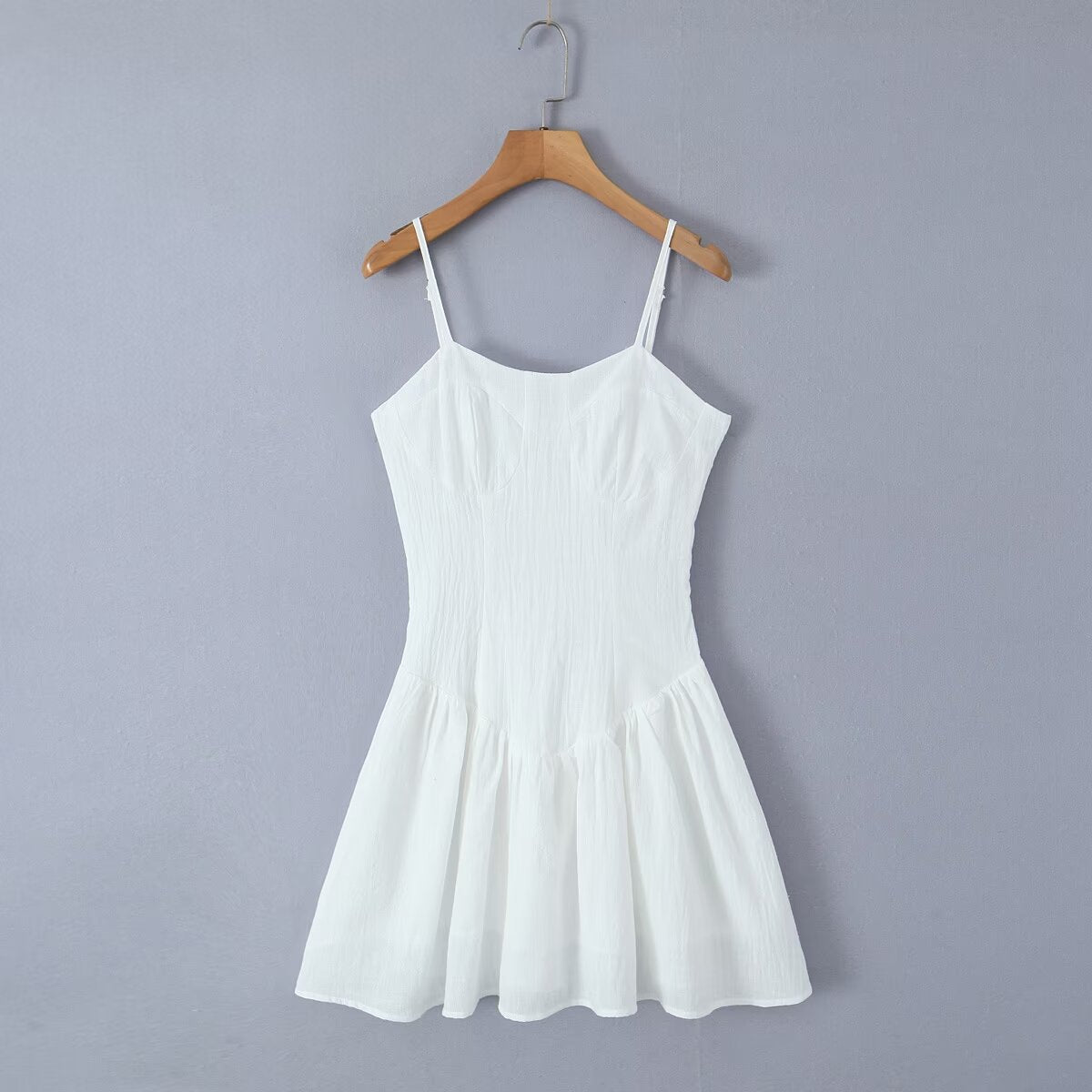 Backless Spaghetti-Strap Mini Dress
