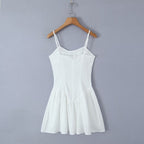 Backless Spaghetti-Strap Mini Dress