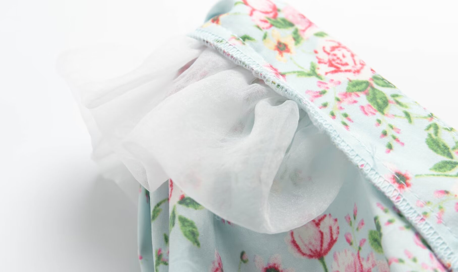 Women's Early Spring Sexy Sexy Square Neck Puff Sleeve Boning Corset Floral Print Slit Dress