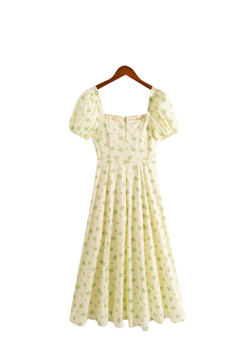 Women's Spring Summer French Sweet Fresh Floral Dress For Women Slim Fit Slit Mid Length