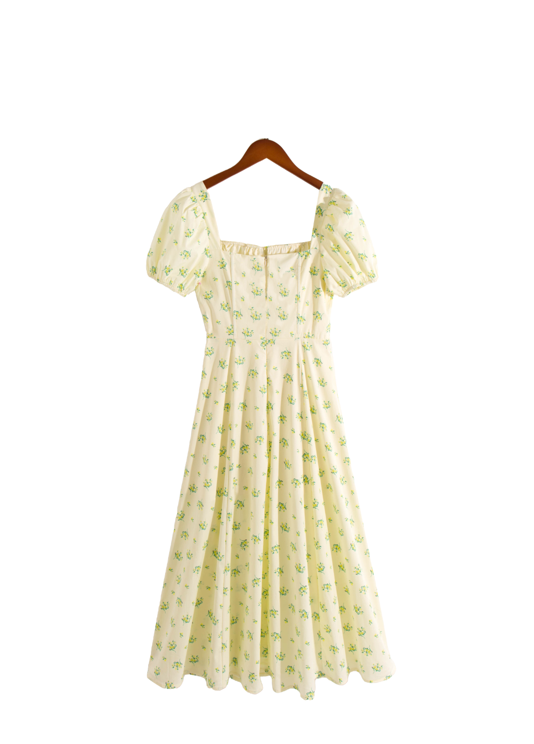 Women's Spring Summer French Sweet Fresh Floral Dress For Women Slim Fit Slit Mid Length