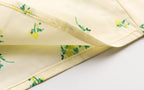 Women's Spring Summer French Sweet Fresh Floral Dress For Women Slim Fit Slit Mid Length