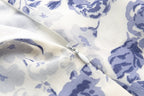 Women's Spring Summer French Elegant Classical Printing Slip Dress Women Ruffled U Neck Maxi Dress