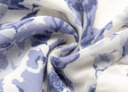 Women's Spring Summer French Elegant Classical Printing Slip Dress Women Ruffled U Neck Maxi Dress