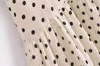 Women's Summer Dots Printed Sexy Lace Splicing Sling Dress Dress