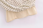 Women's Summer Dots Printed Sexy Lace Splicing Sling Dress Dress