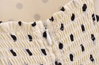 Women's Summer Dots Printed Sexy Lace Splicing Sling Dress Dress