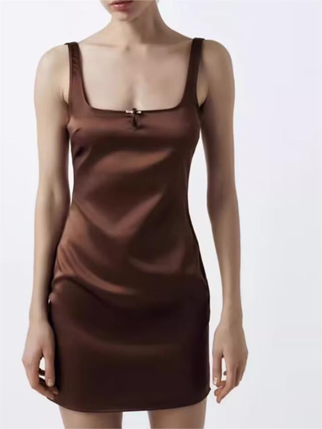 Women's Satin-Texture Slip Nightdress