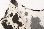 Winter Animal Pattern Printed Silk Satin Textured Dress
