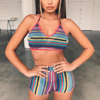 Women's Halter Shorts Set