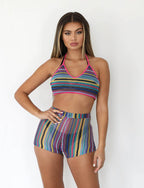 Women's Halter Shorts Set