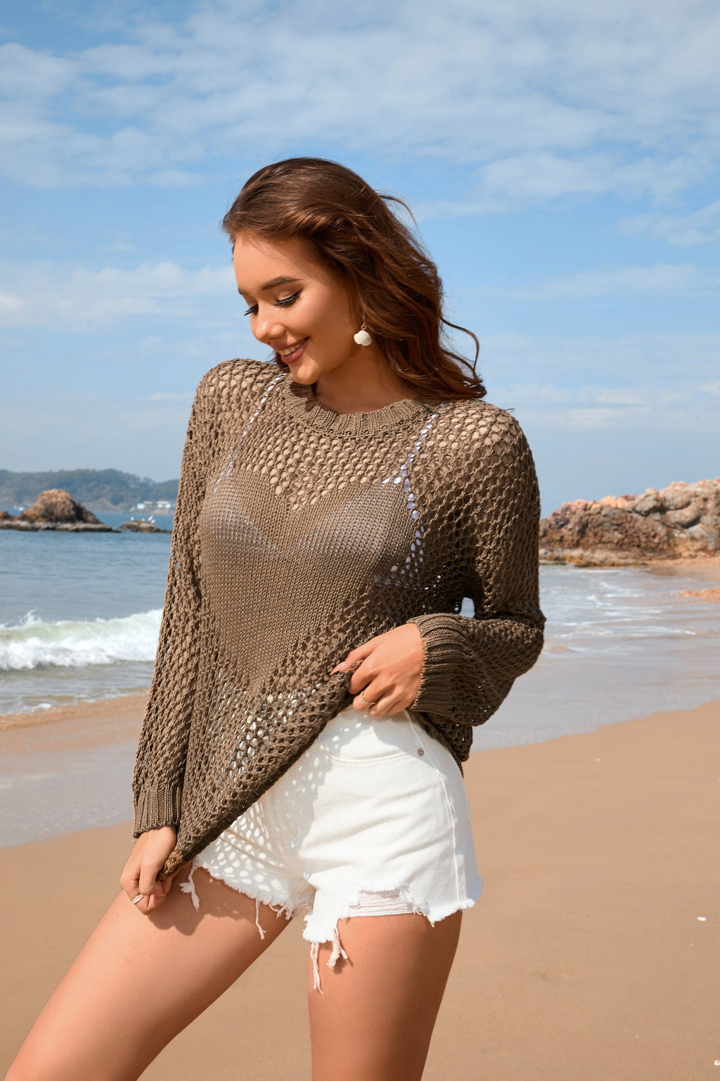 Knitwear Round Cover Up Swimwear