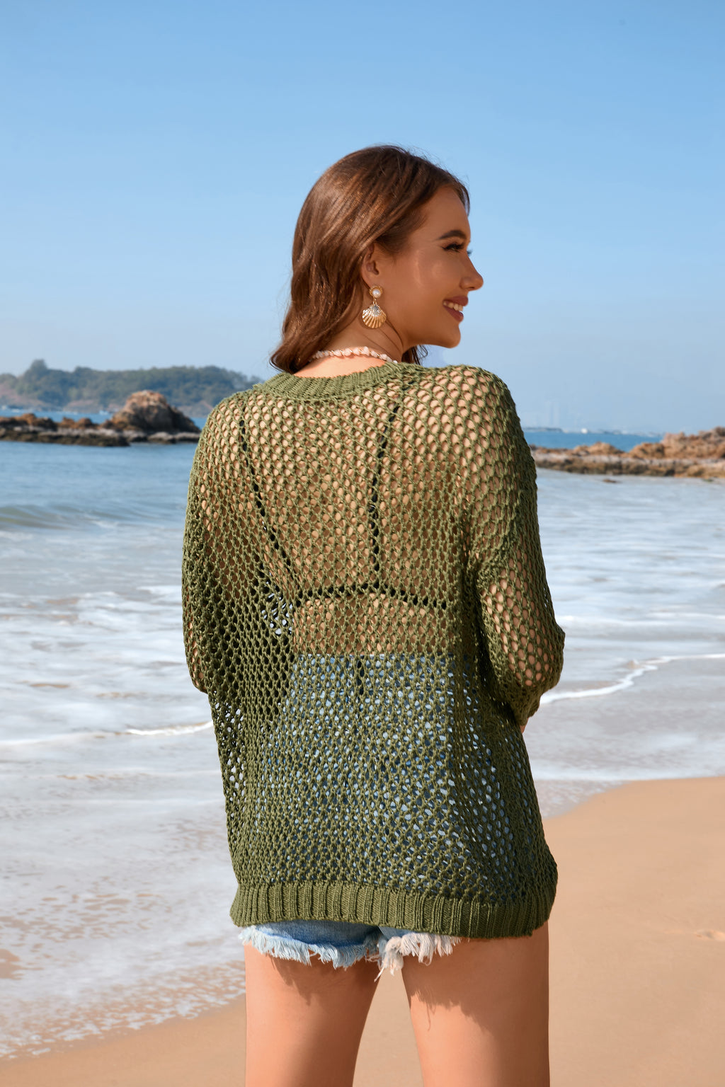 Knitwear Round Cover Up Swimwear