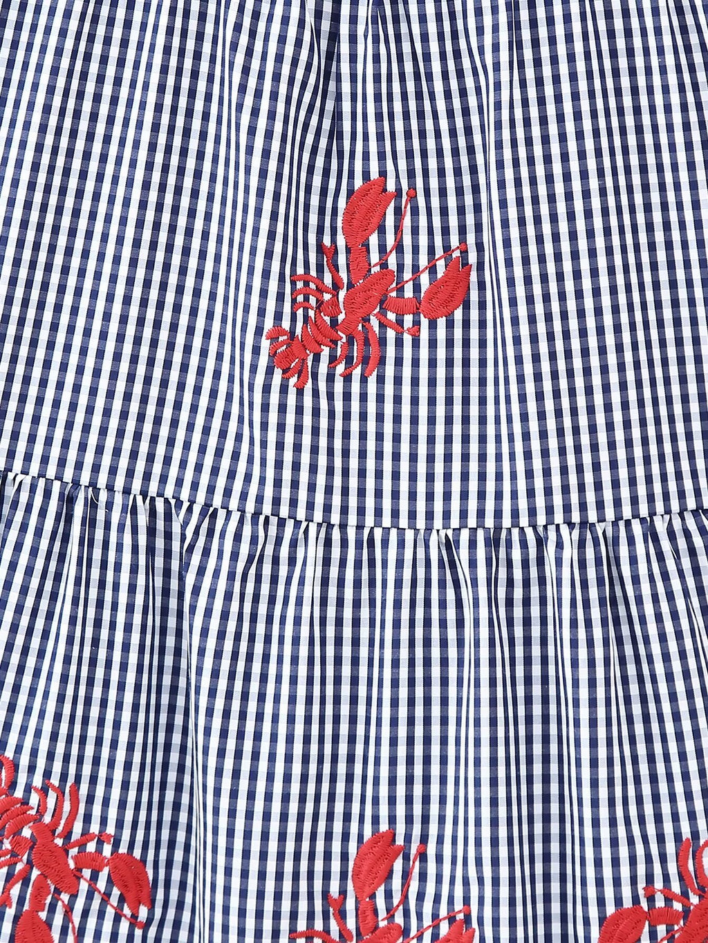 Casual Lobster Embroidery Pattern Pigeon Camisole Dress