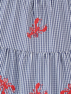 Casual Lobster Embroidery Pattern Pigeon Camisole Dress