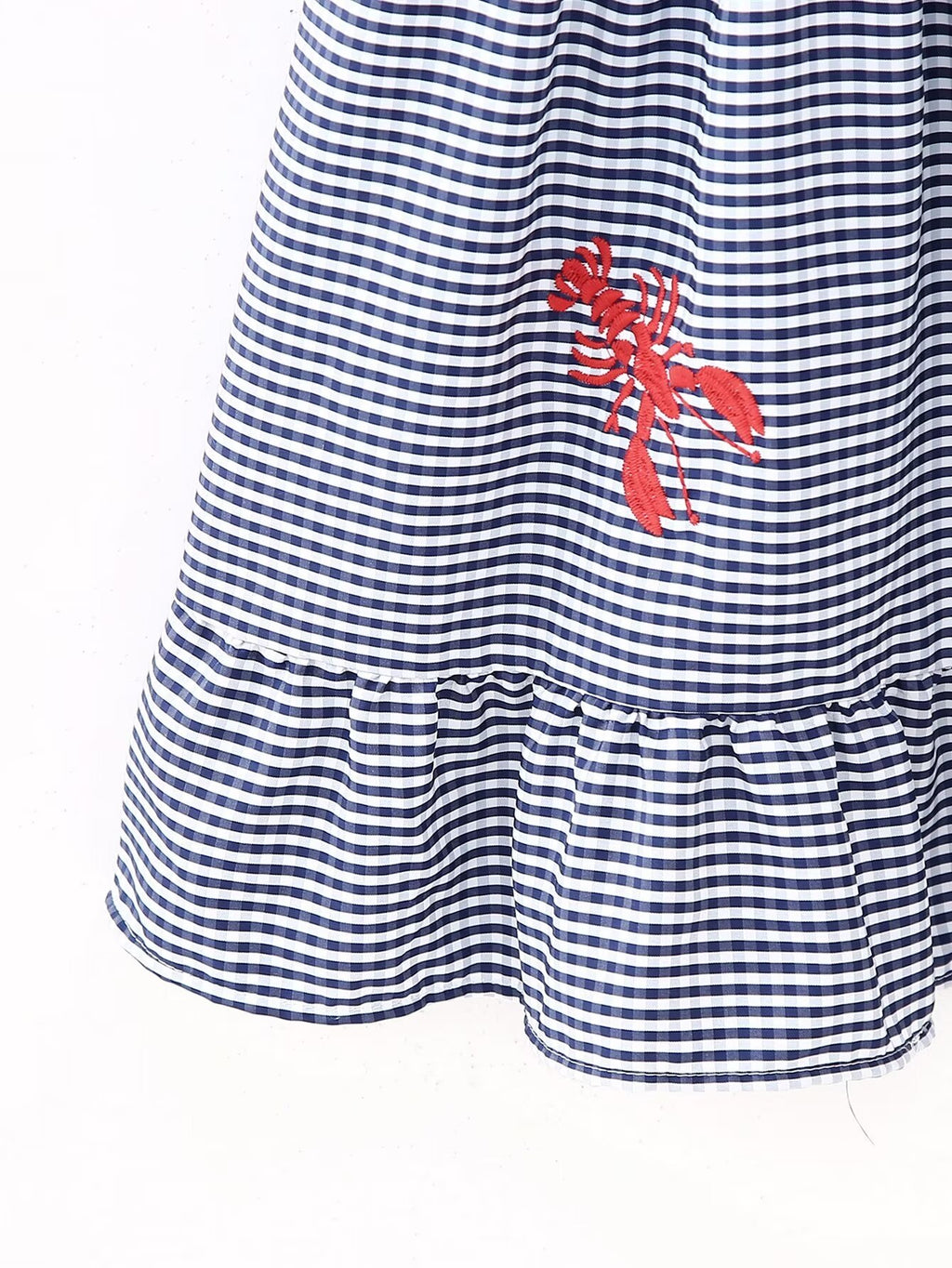 Casual Lobster Embroidery Pattern Pigeon Camisole Dress