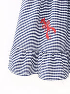Casual Lobster Embroidery Pattern Pigeon Camisole Dress