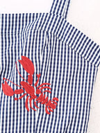 Casual Lobster Embroidery Pattern Pigeon Camisole Dress