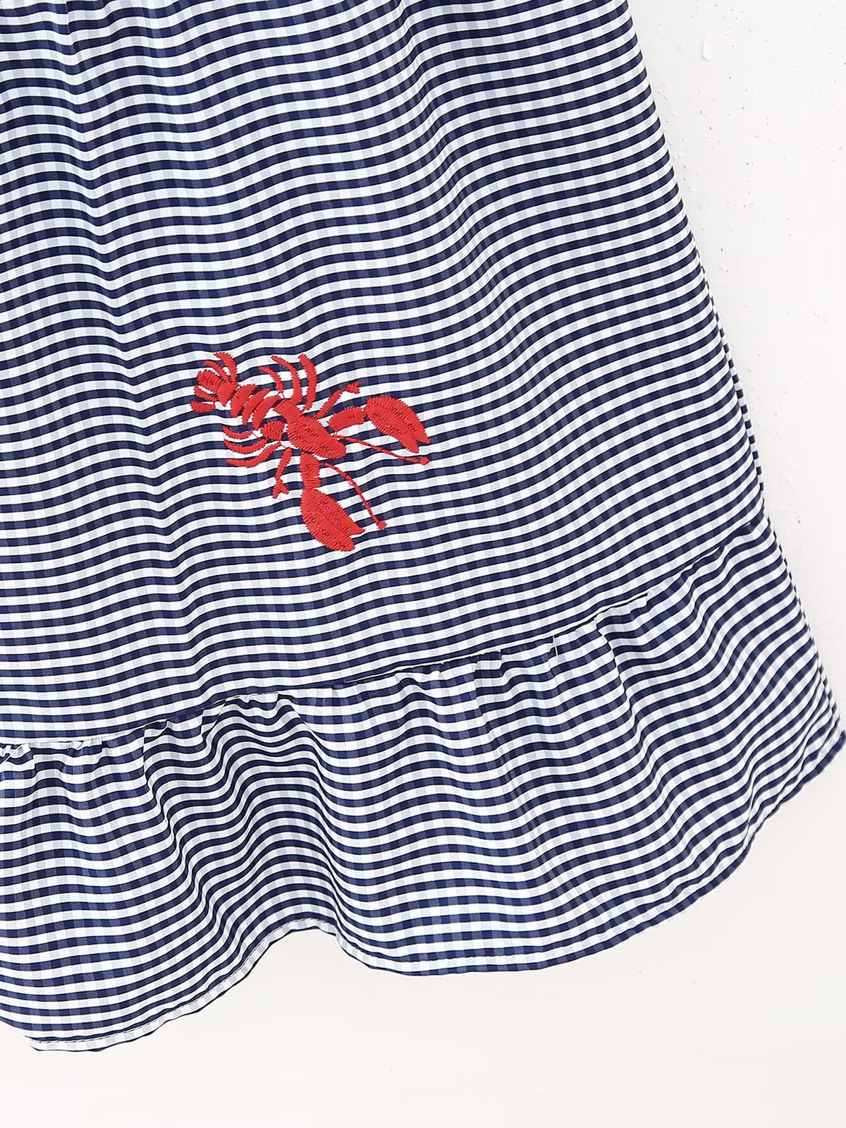 Casual Lobster Embroidery Pattern Pigeon Camisole Dress