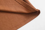 Belted Patchwork Winter Dress