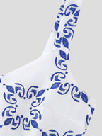 Women's French Embroidered Slim Hip Spaghetti Strap Maxi Dress