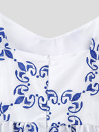 Women's French Embroidered Slim Hip Spaghetti Strap Maxi Dress