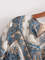 Long Printed Casual Loose Dress