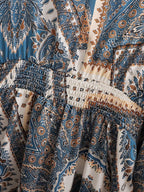 Long Printed Casual Loose Dress