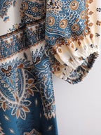 Long Printed Casual Loose Dress