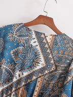 Long Printed Casual Loose Dress