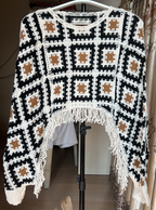 Women Summer New Crocheted Hollow Tassel Mat Crochet hook