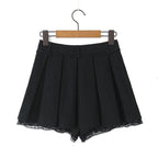 Bow Lace Patchwork Stripes Spring Anti Exposure A Skirt