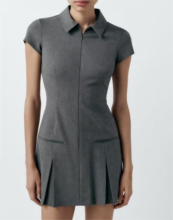 Women's Collared Mini Dress