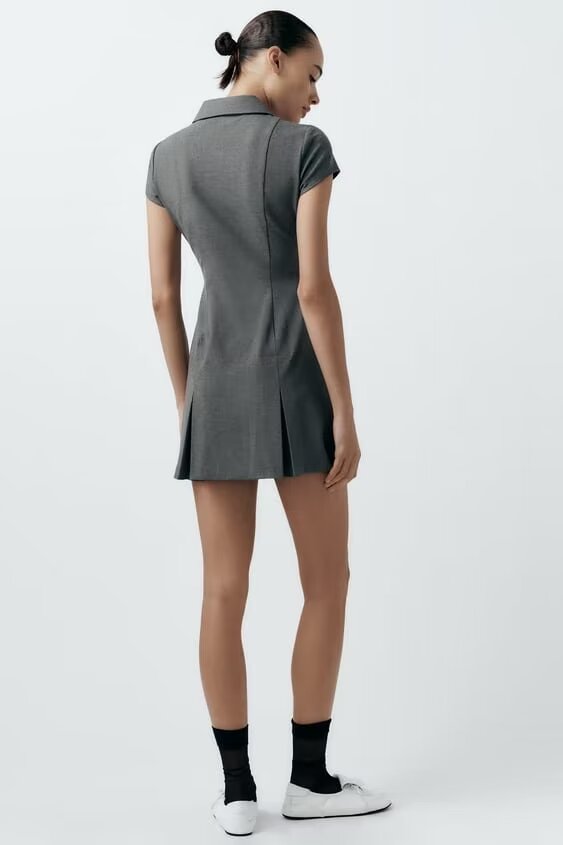 Women's Collared Mini Dress