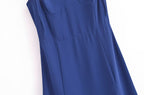 Women's High-Waist Side-Slit Cami Midi Dress