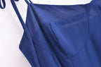 Women's High-Waist Side-Slit Cami Midi Dress